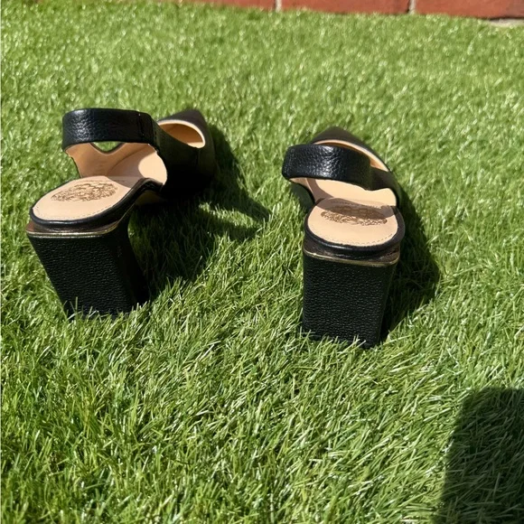 Vince Camuto Hamden Slingback Pump 7M / 37.5 Black Leather - Picture 16 of 16